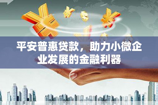 房山平安普惠贷款，助力小微企业发展的金融利器