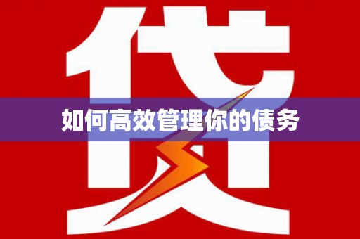 房山如何高效管理你的债务